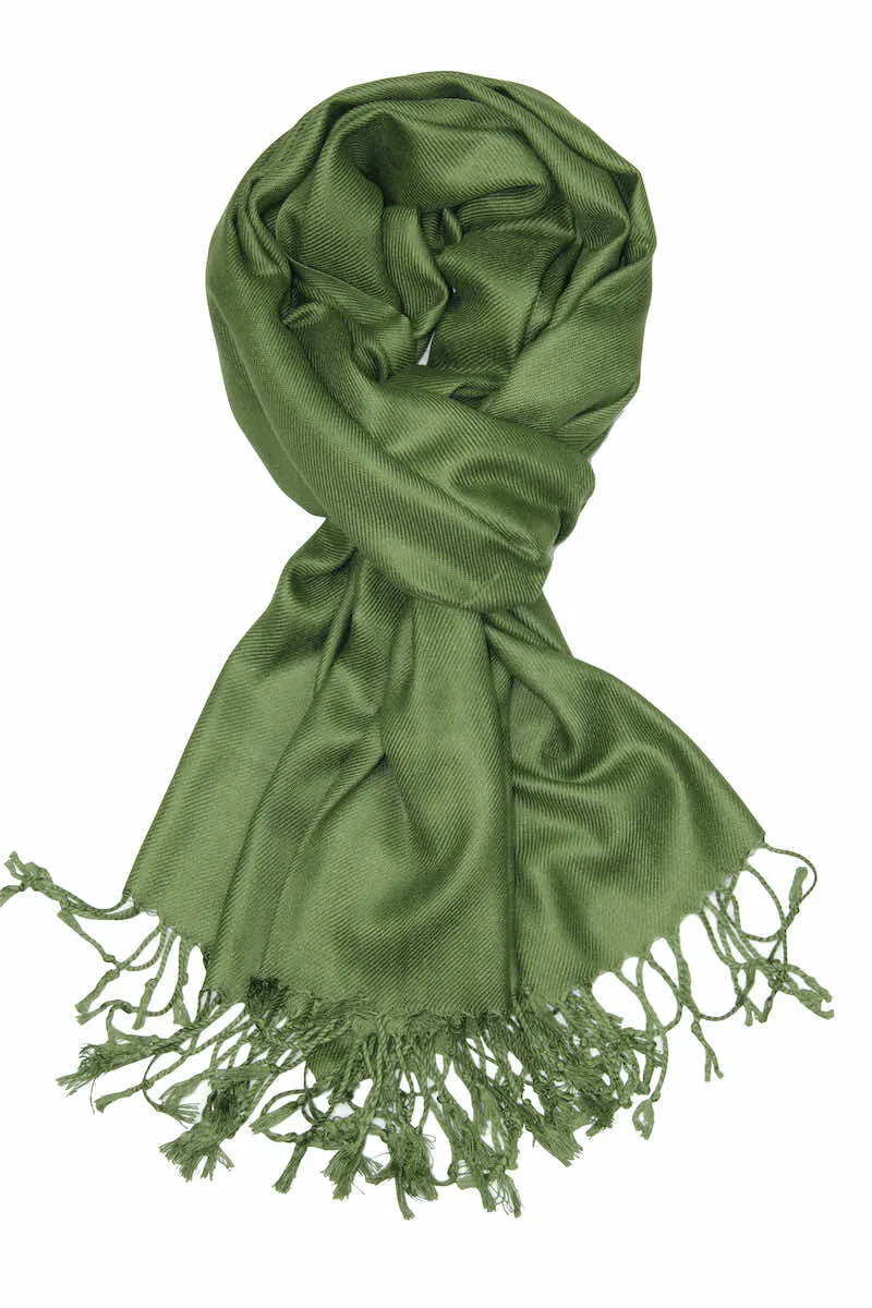 Achillea Large Soft Silky Pashmina Shawl Wrap Scarf in Solid Colors (35 Colors) Group 2