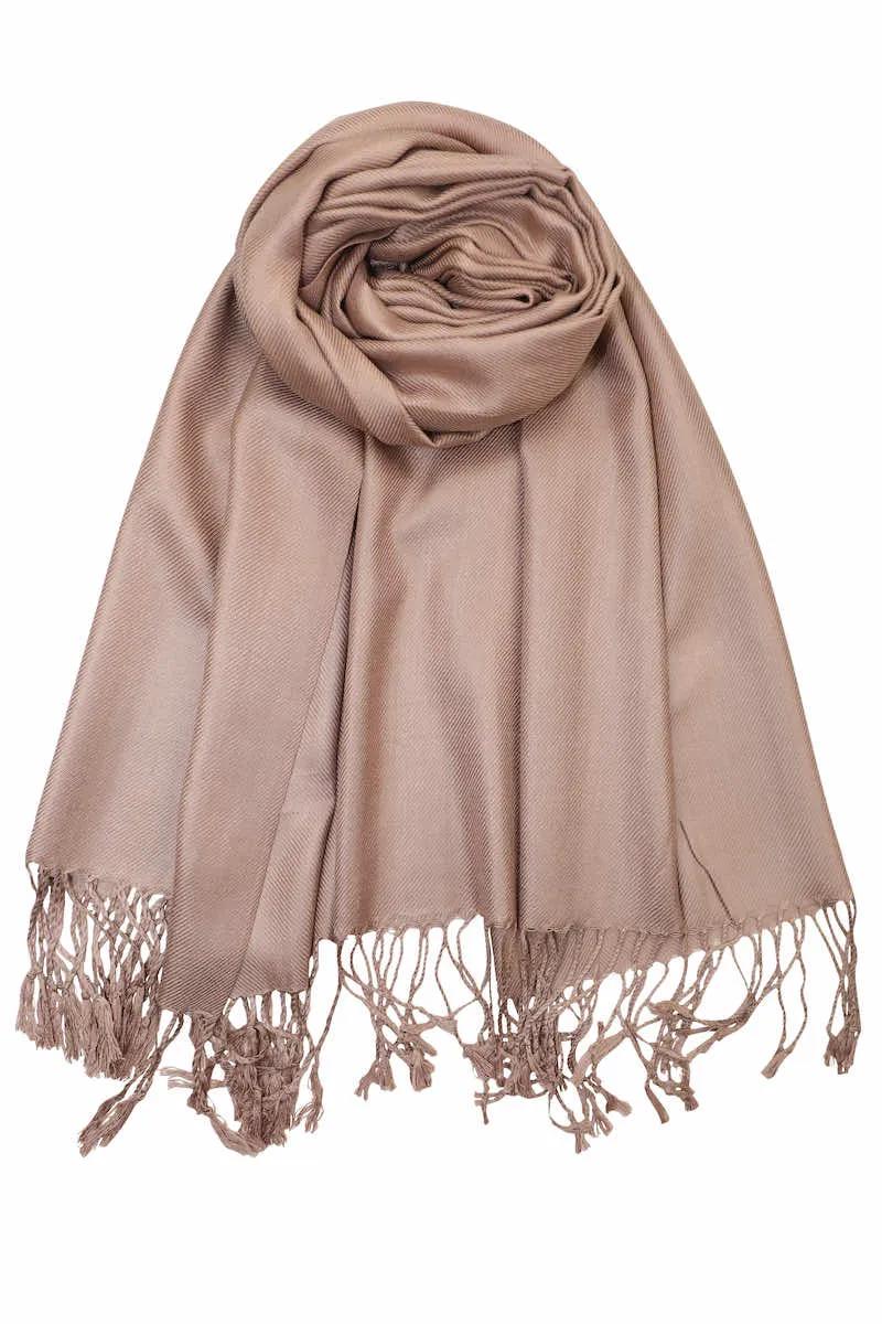 Achillea Large Soft Silky Pashmina Shawl Wrap Scarf in Solid Colors (35 Colors) Group 2