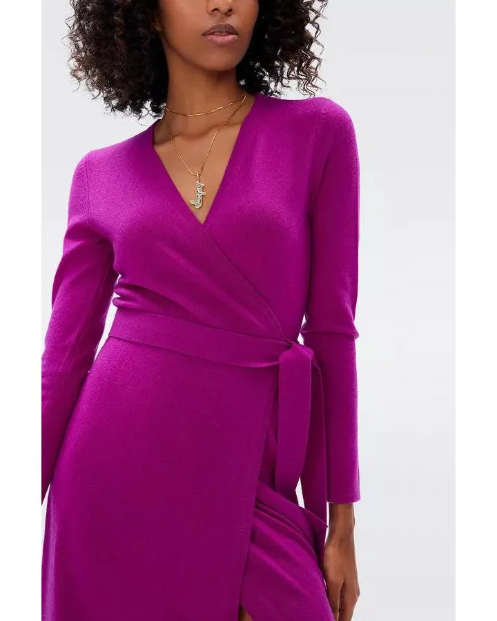 Astrid Cashmere Wool Wrap Dress