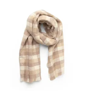 Britts Knits Sweater Weather Oversized Ladies Scarf - Tan Plaid