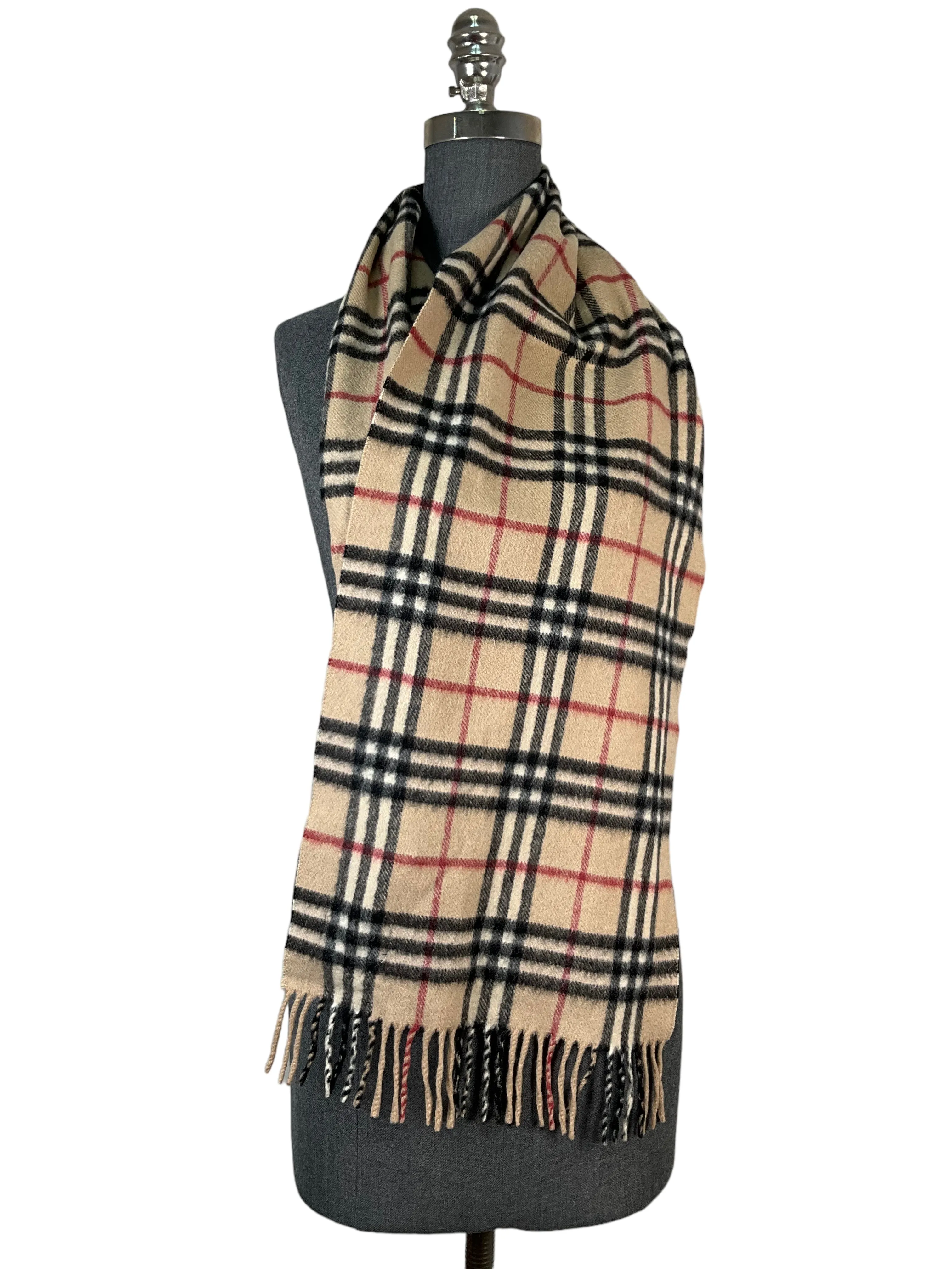 Burberry Classic Checked Fringe Scarf