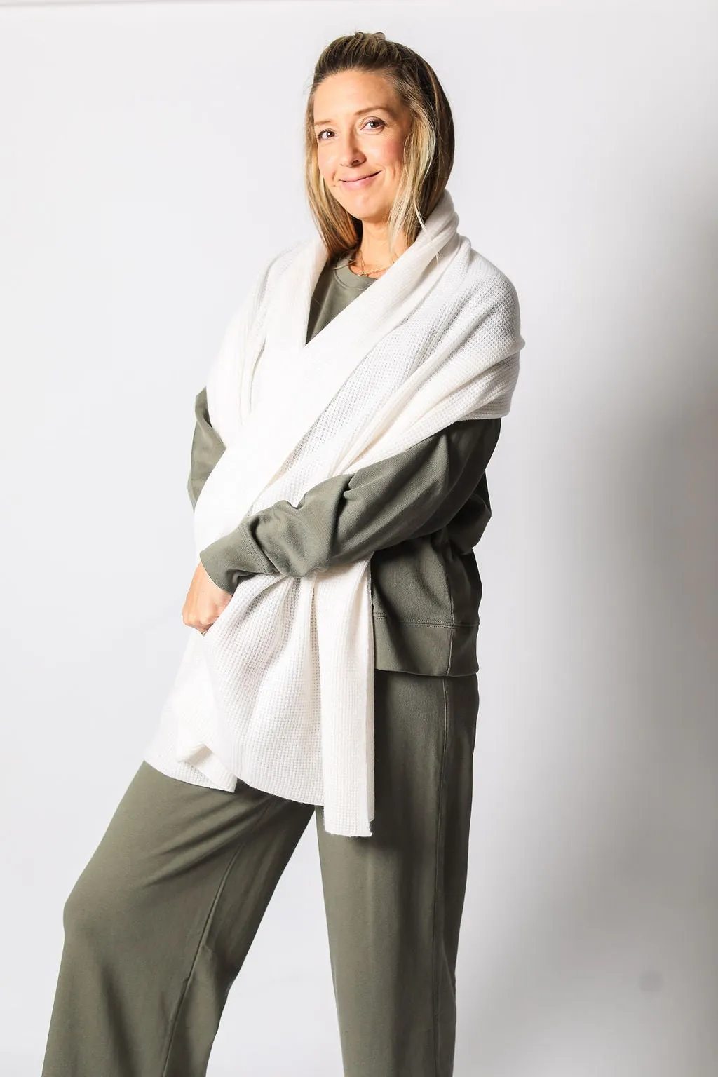 Cashmere Thermal Travel Wrap