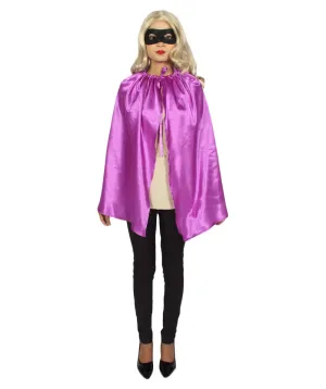 Child's Superhero Party Cape with Mask Set Costume | Purple Cosplay