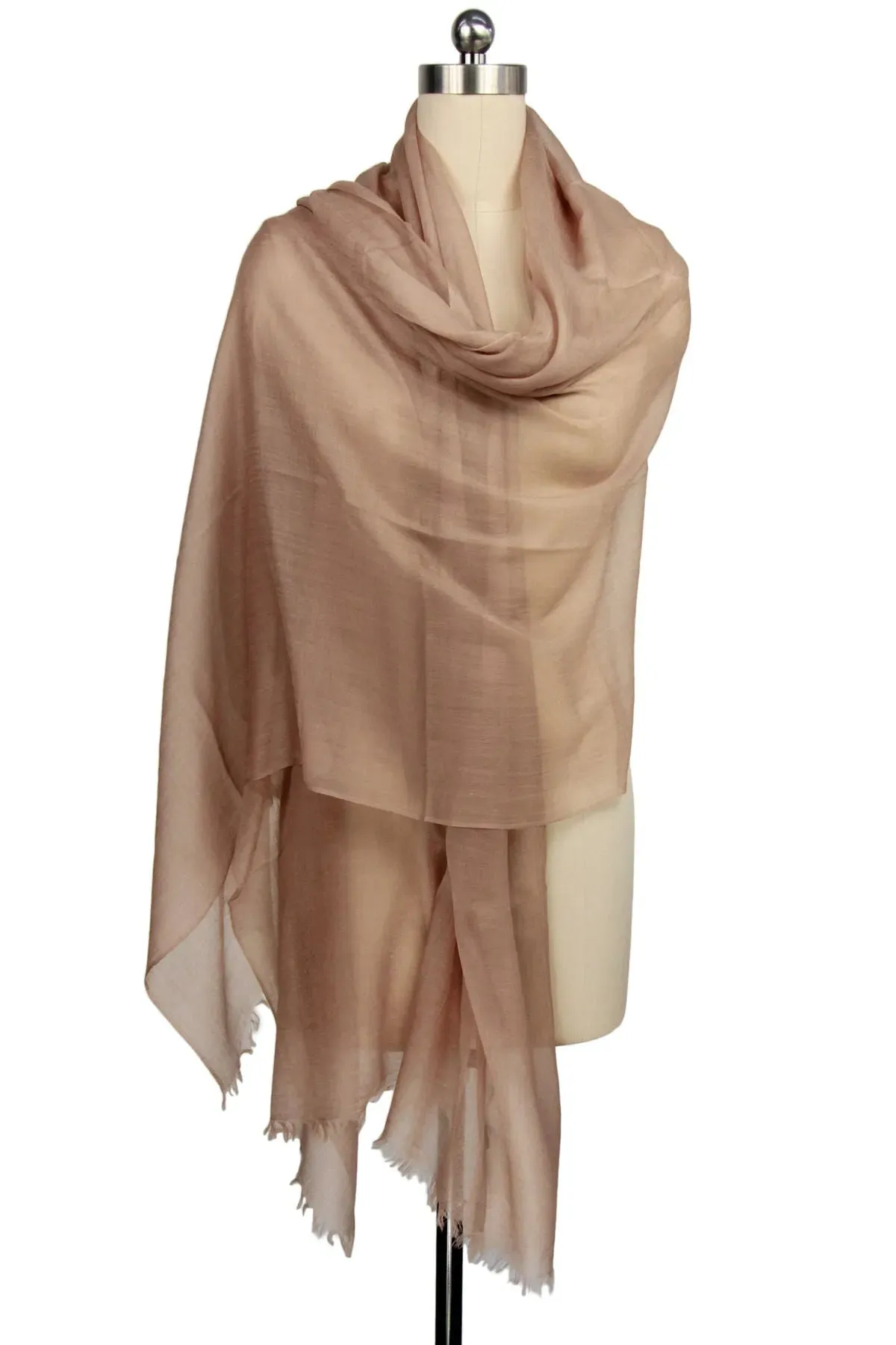 Delicate Solid Cashmere Scarf