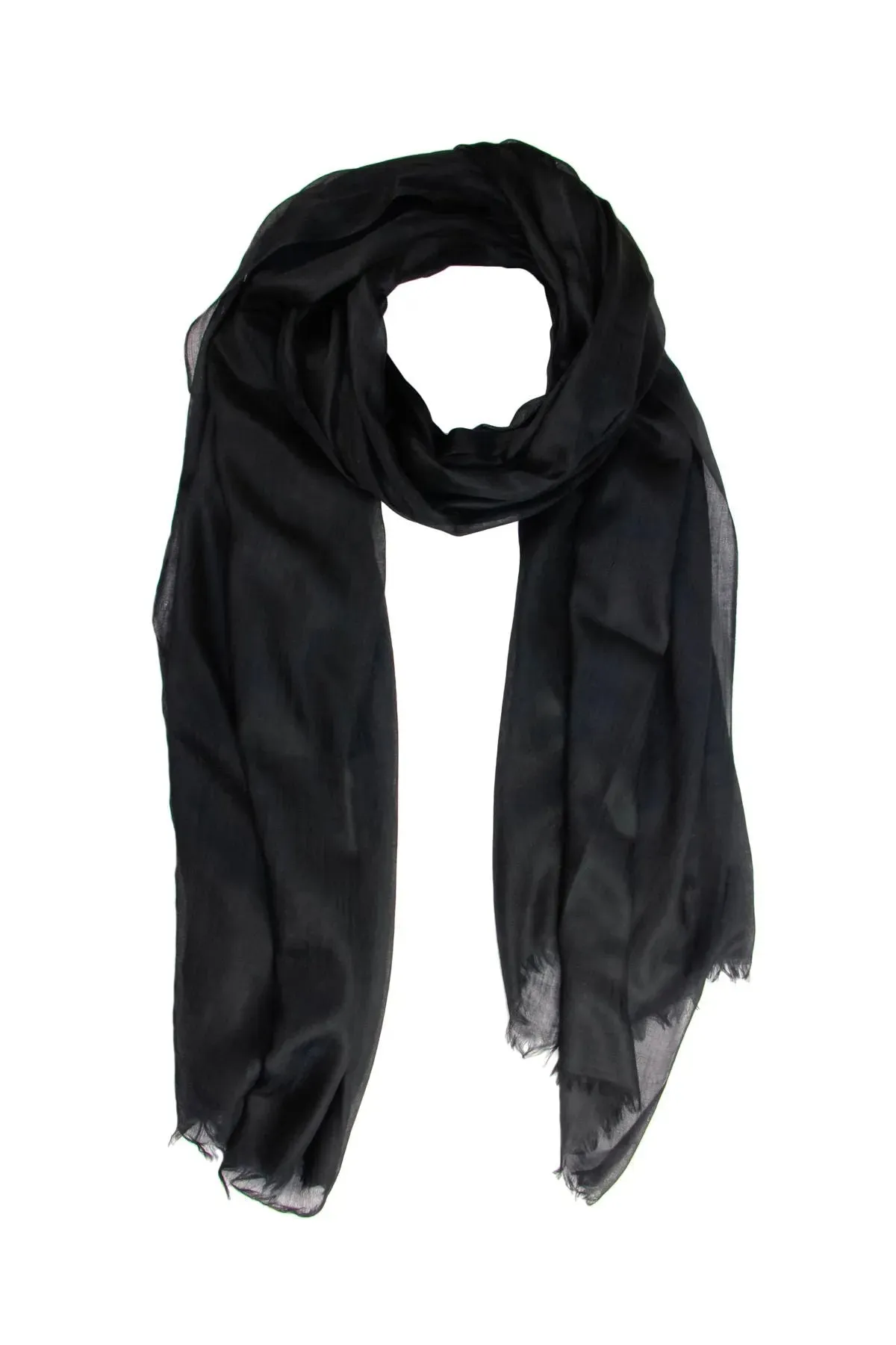 Delicate Solid Cashmere Scarf