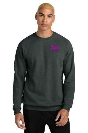 District Cloud Custom Fleece Crews, Heathered Charcoal