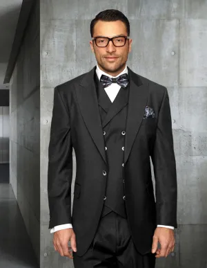 FLORENCE 3 PC CHARCOAL REGULAR FIT SUIT