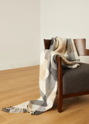 Foxford Classic Dublin Check Merino Throw