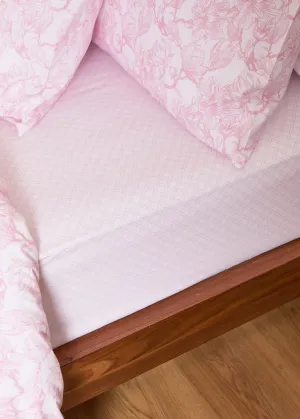 Foxford Pink Trellis Fitted Sheet