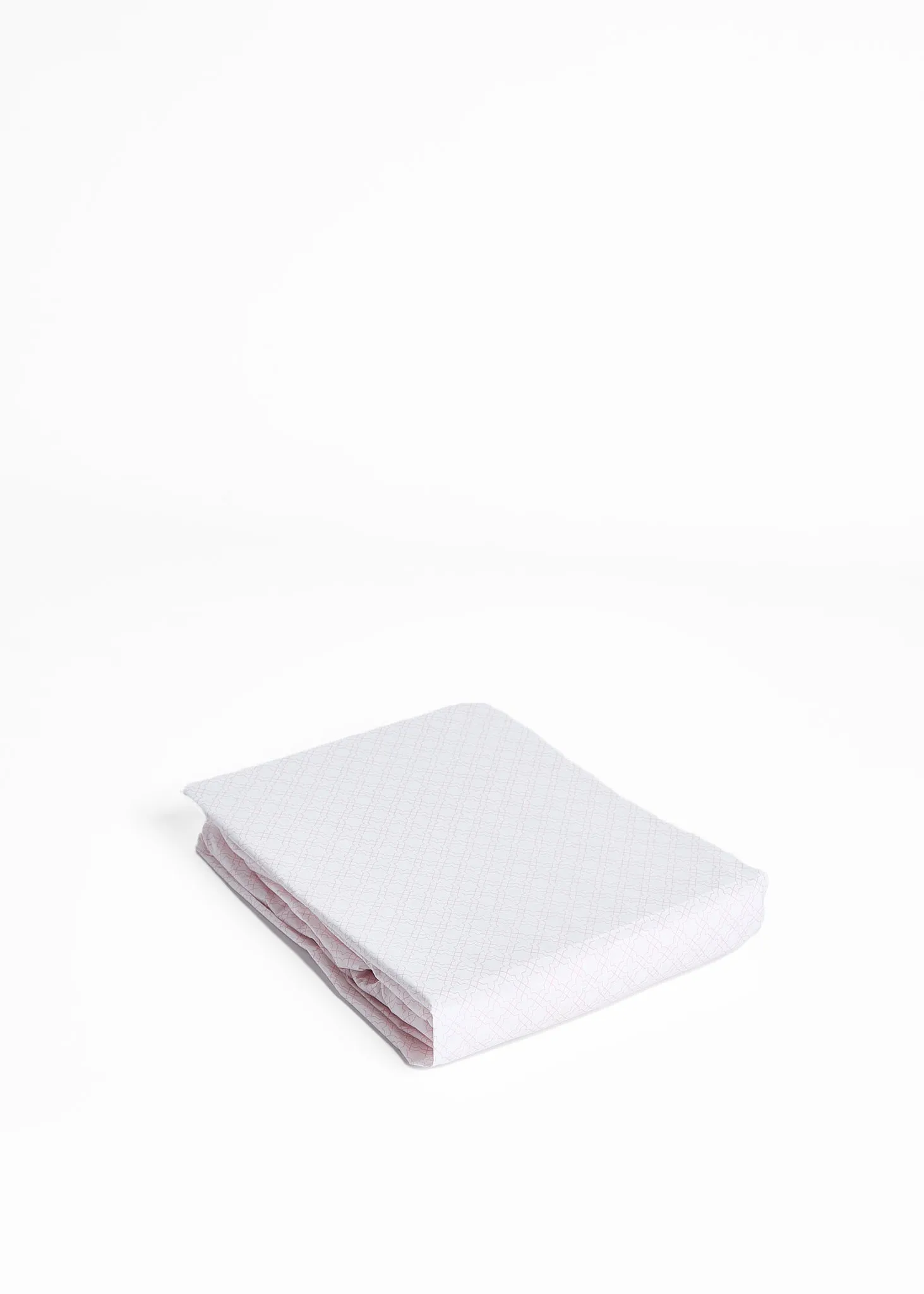 Foxford Pink Trellis Fitted Sheet