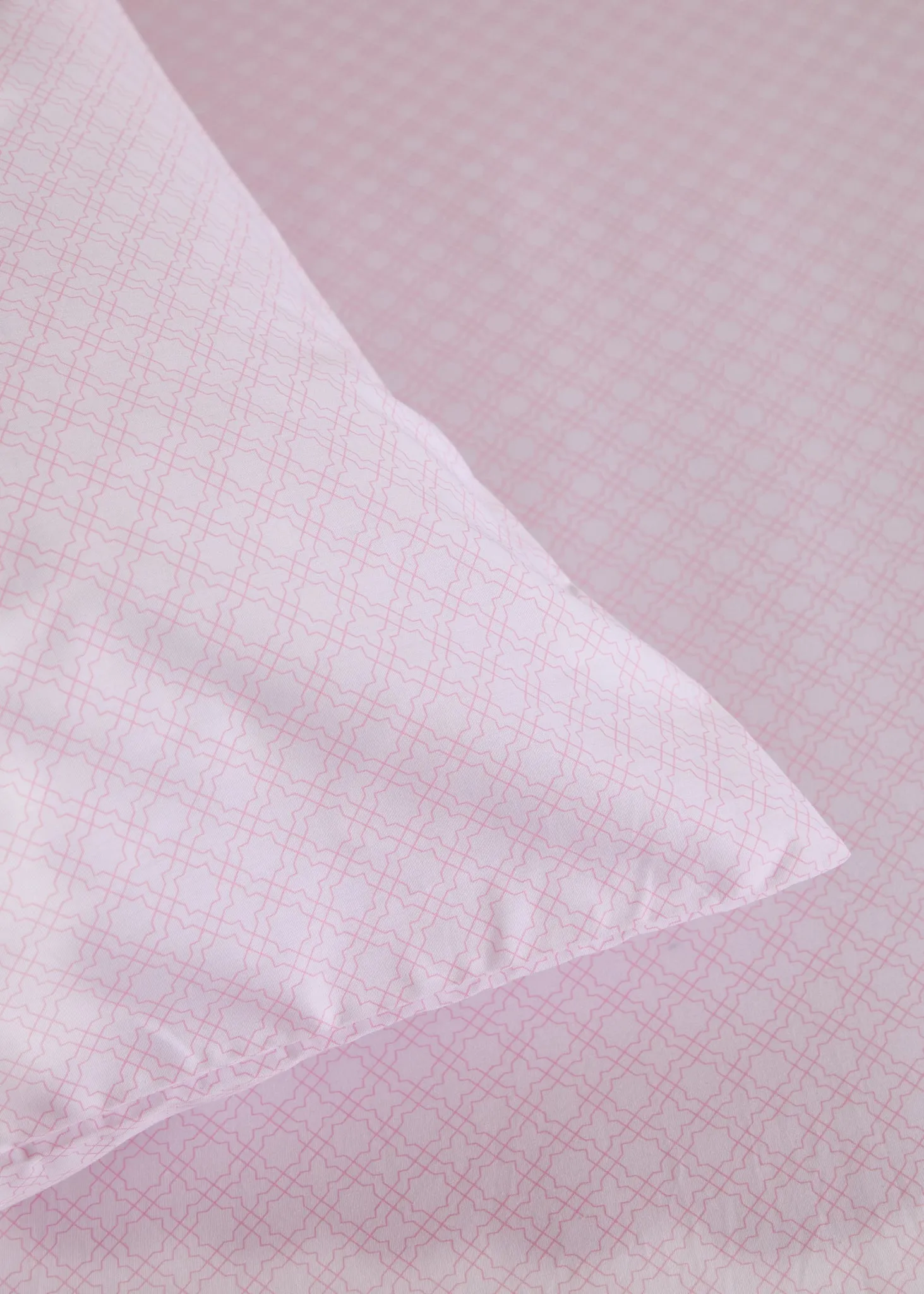 Foxford Pink Trellis Fitted Sheet