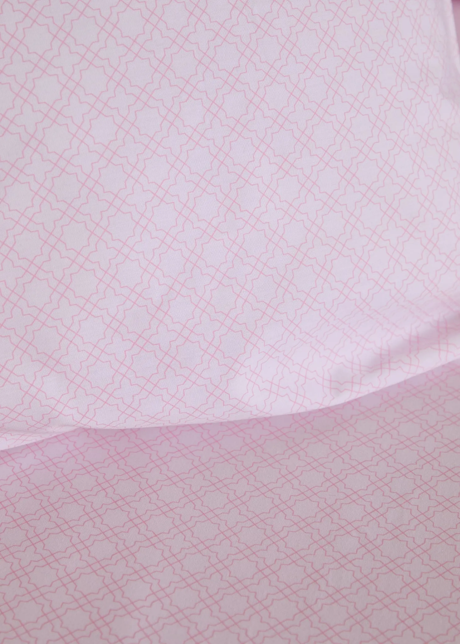 Foxford Pink Trellis Fitted Sheet