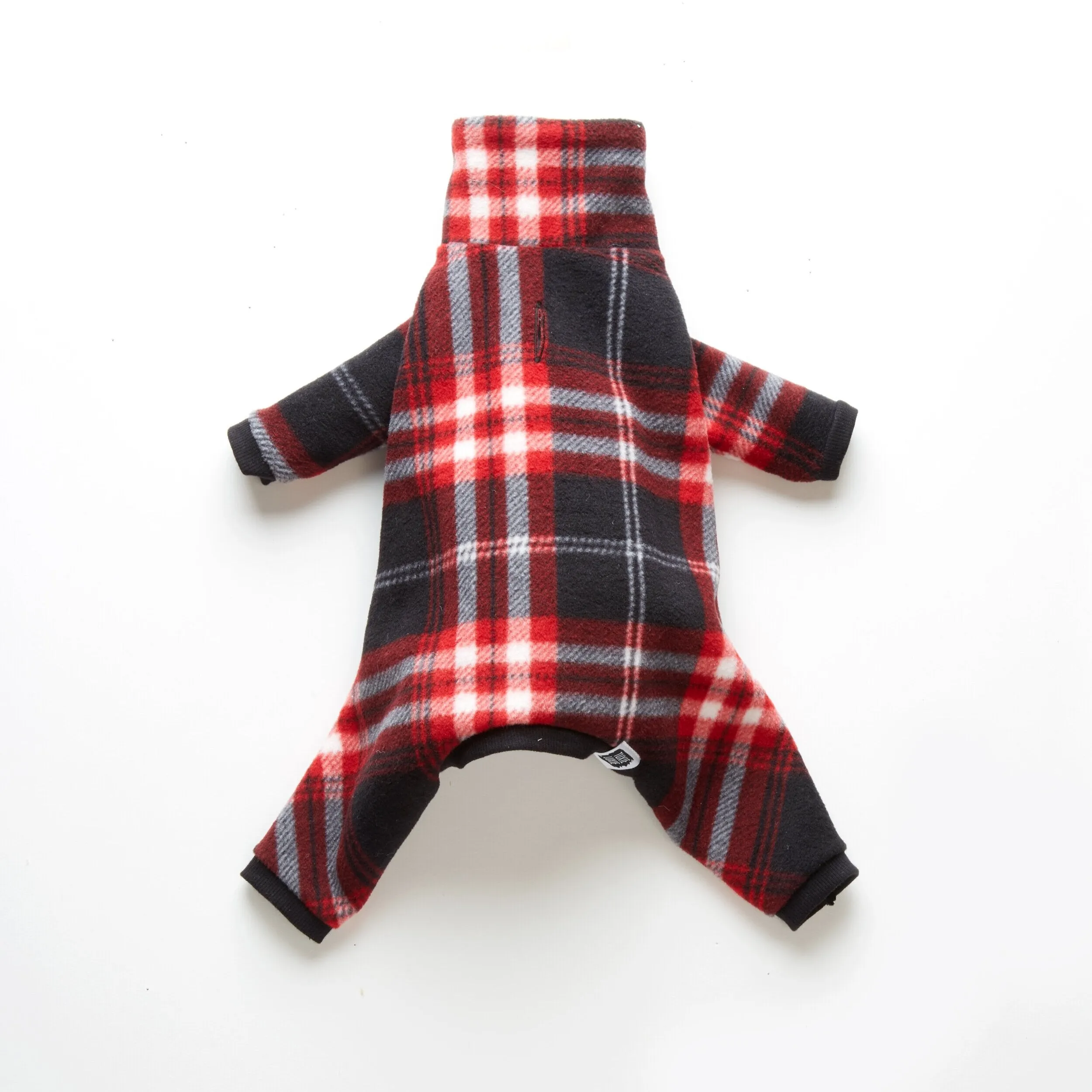 Good Pup Gone Plaid | Dark Red Plaid Doggie Pajamas