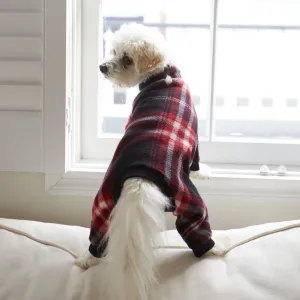 Good Pup Gone Plaid | Dark Red Plaid Doggie Pajamas