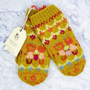 Happy Honey Knit Mittens