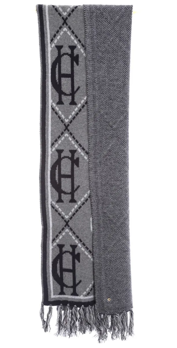 Holland Cooper Monogram Scarf in Grey Marle