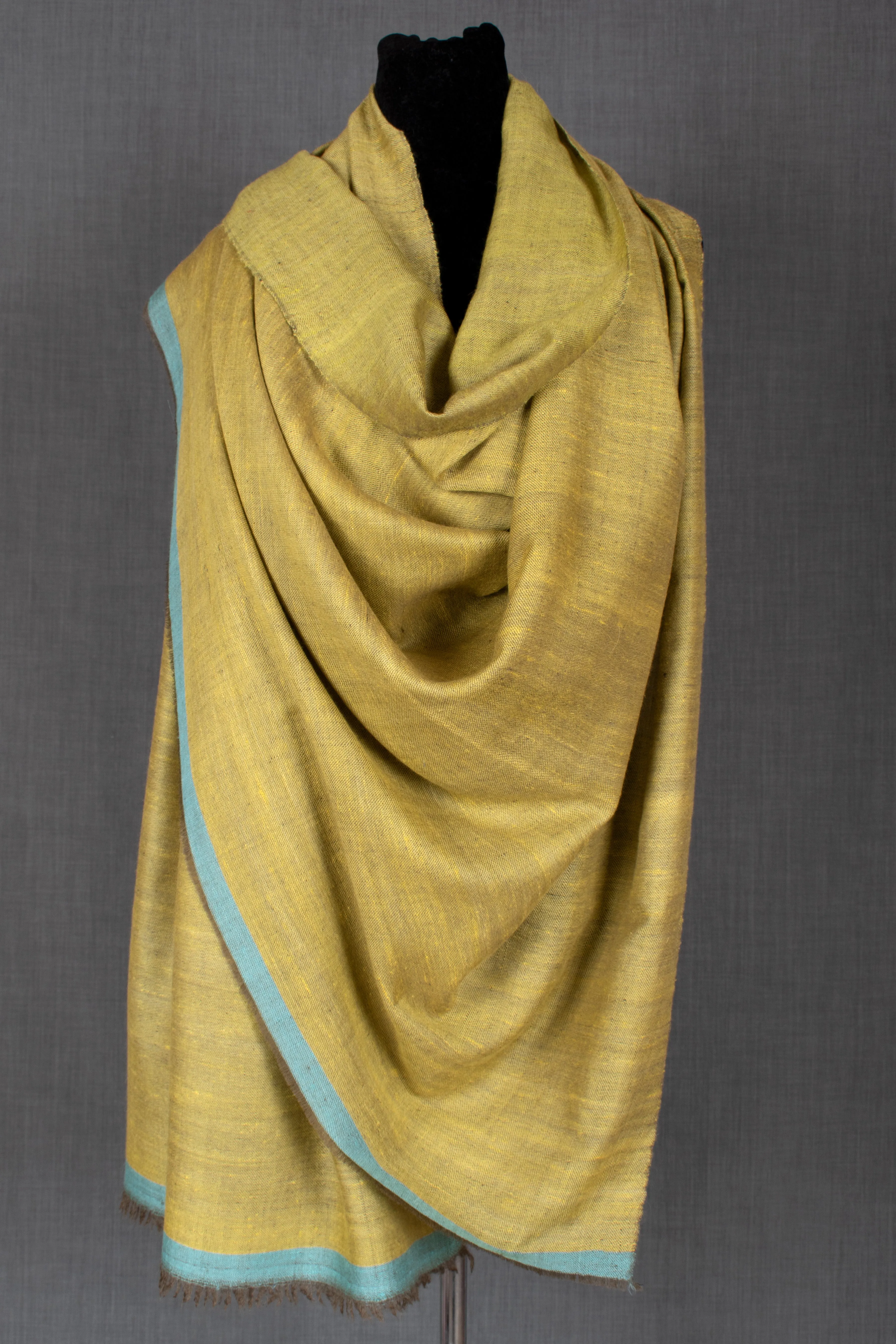 Lemon Yellow Dorukha Pashmina Shawl