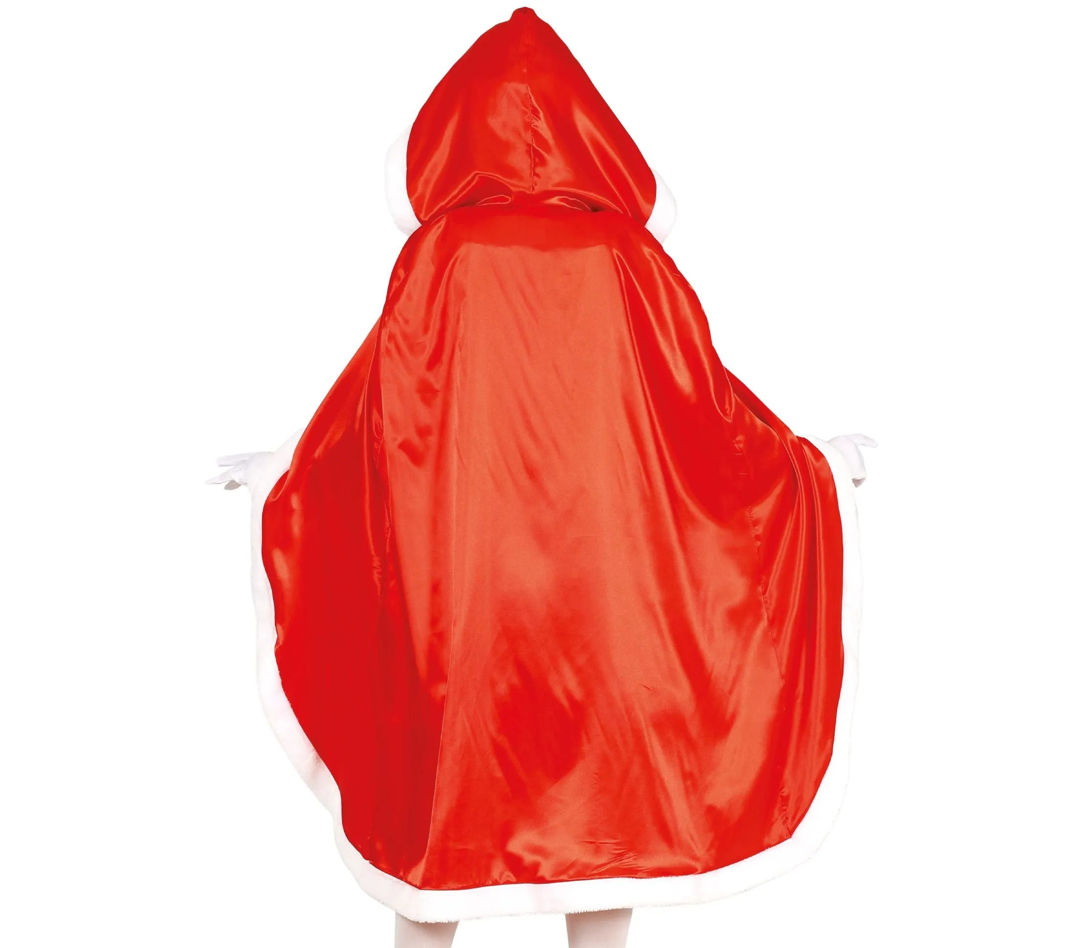 Mrs Claus Long Red Cloak Adult