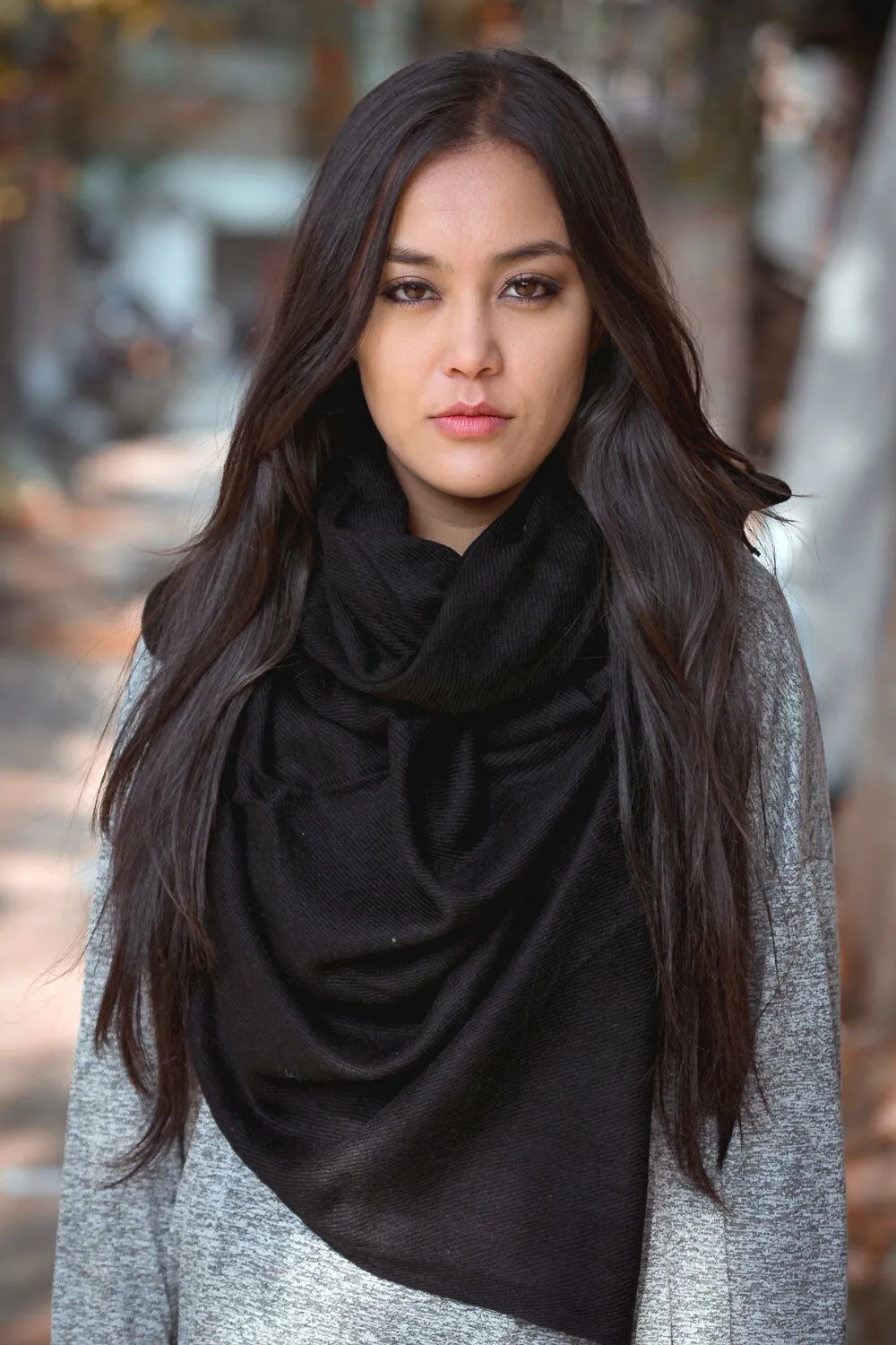 Pure Pashmina Shawl Black