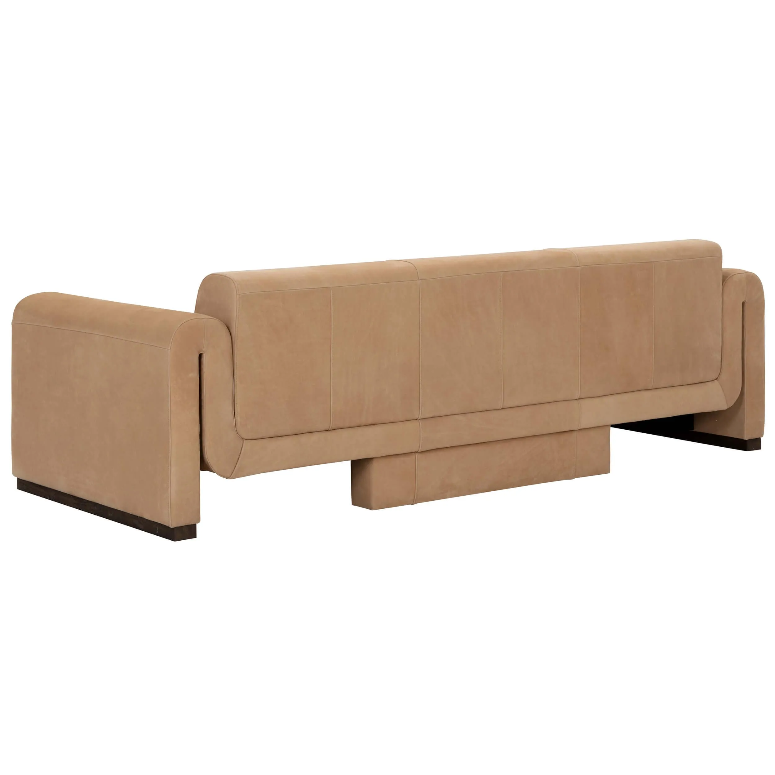 Romer Leather Sofa, Nubuck Tan