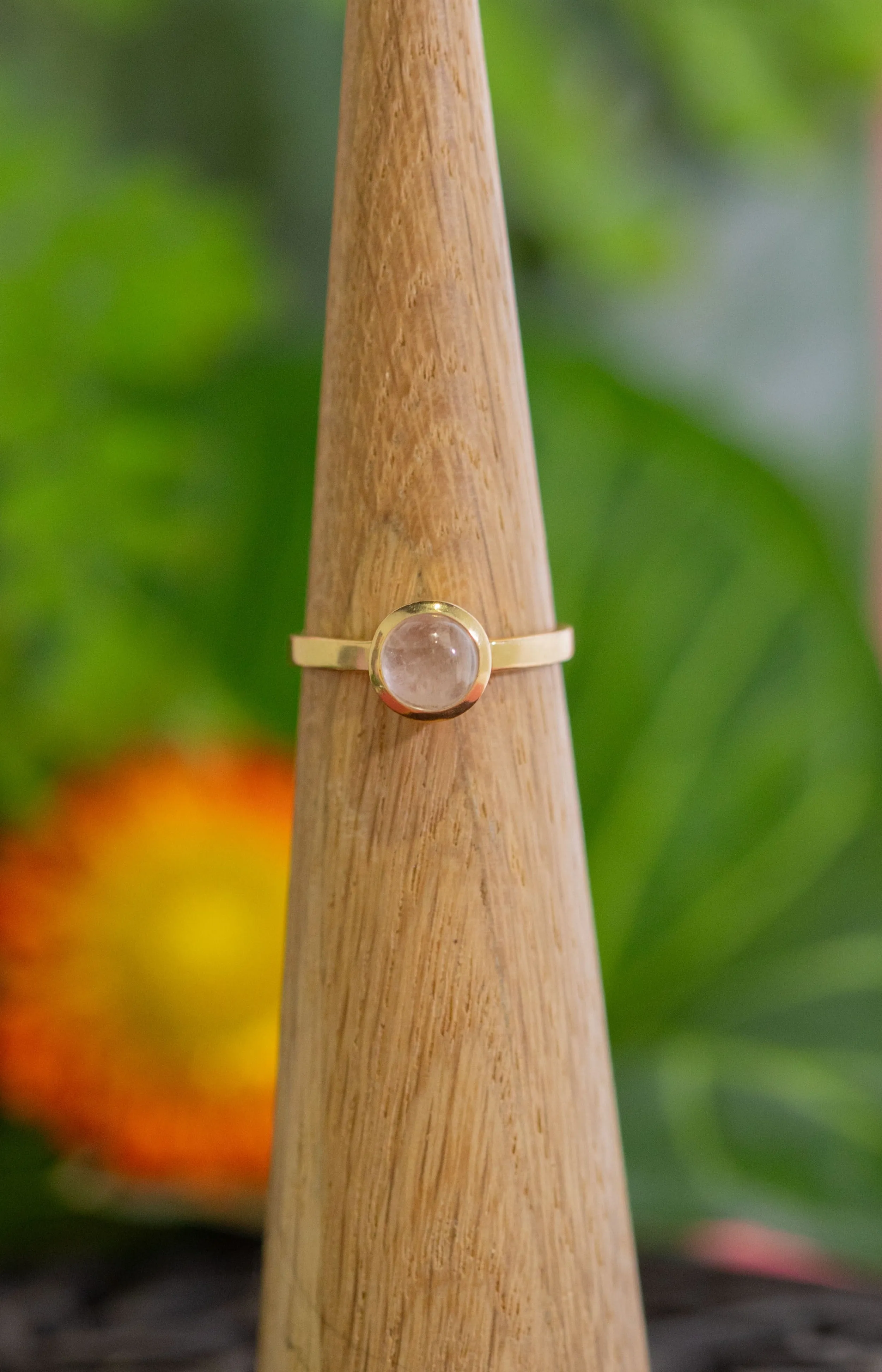 Rose Quartz Bally Ring