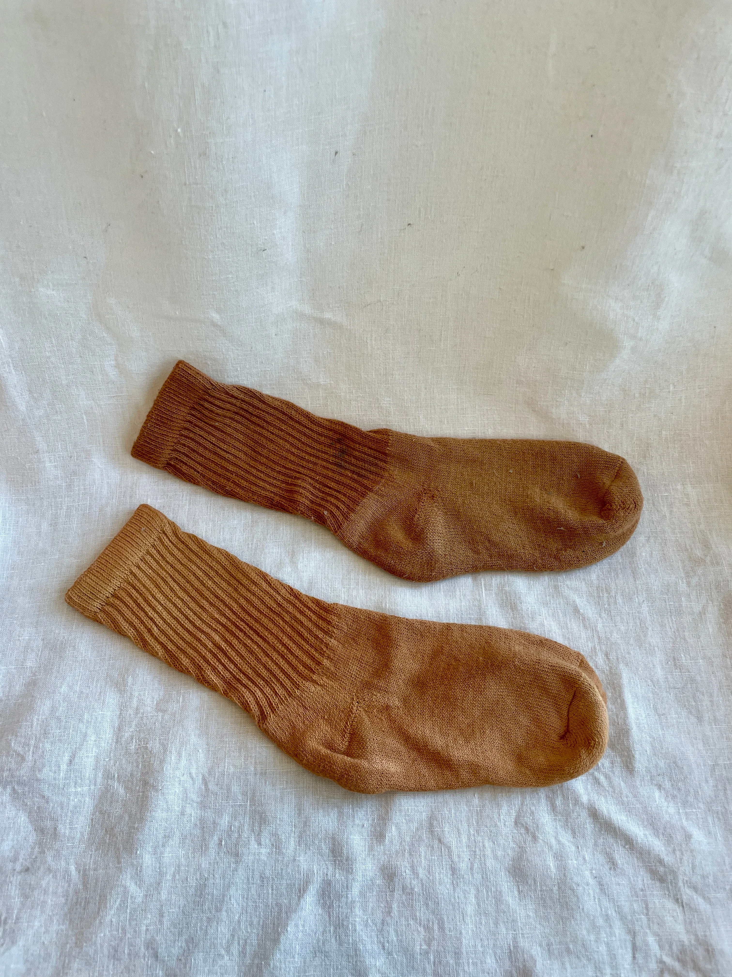 Rust Organic Cotton Plant Dyed Socks