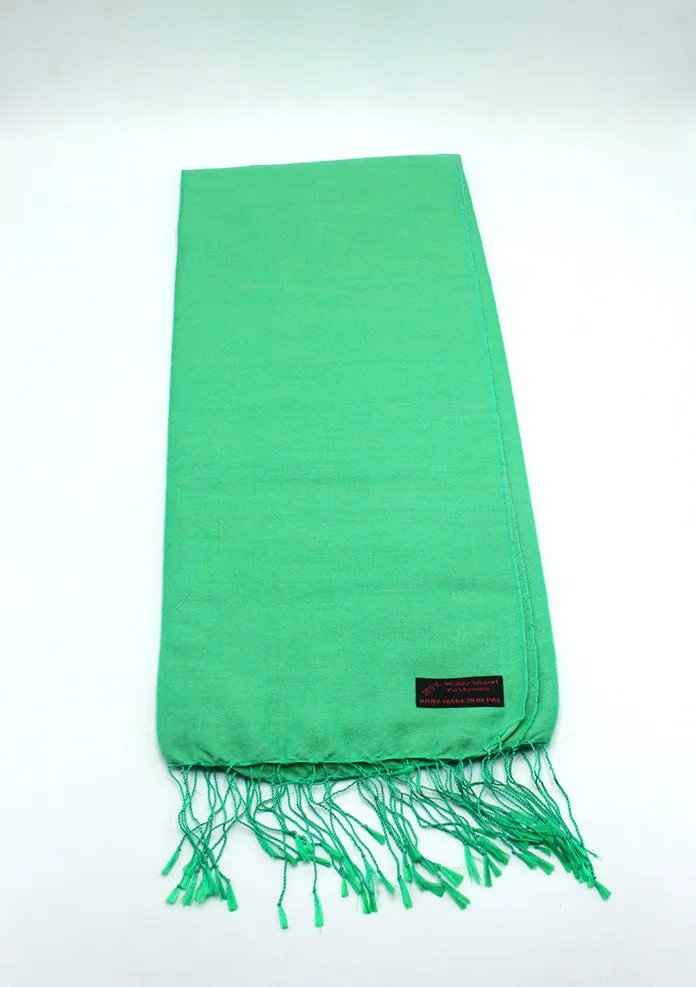 Spring Green Water Pashmina Shawl