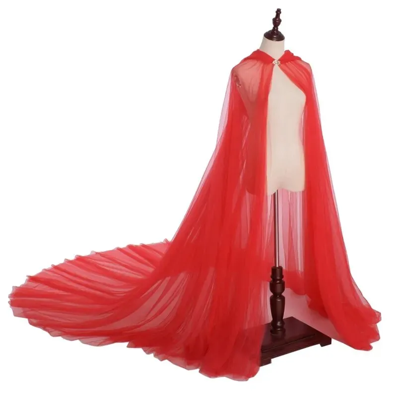 TEEK - Hooded Sheer Cape Cloak