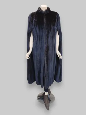 Vintage Dark Mink Cape -One Size Fits up to Large