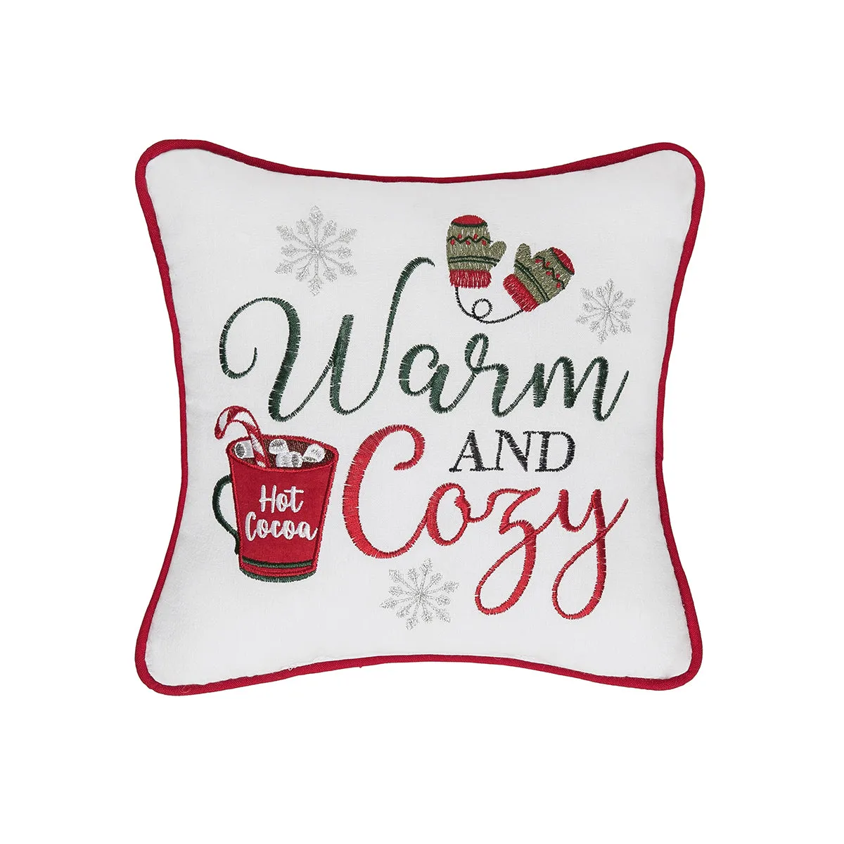 Warm and Cozy Cocoa Mug Mini Pillow