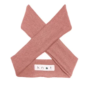 Wrap Bow Headwrap // Blush KNIT