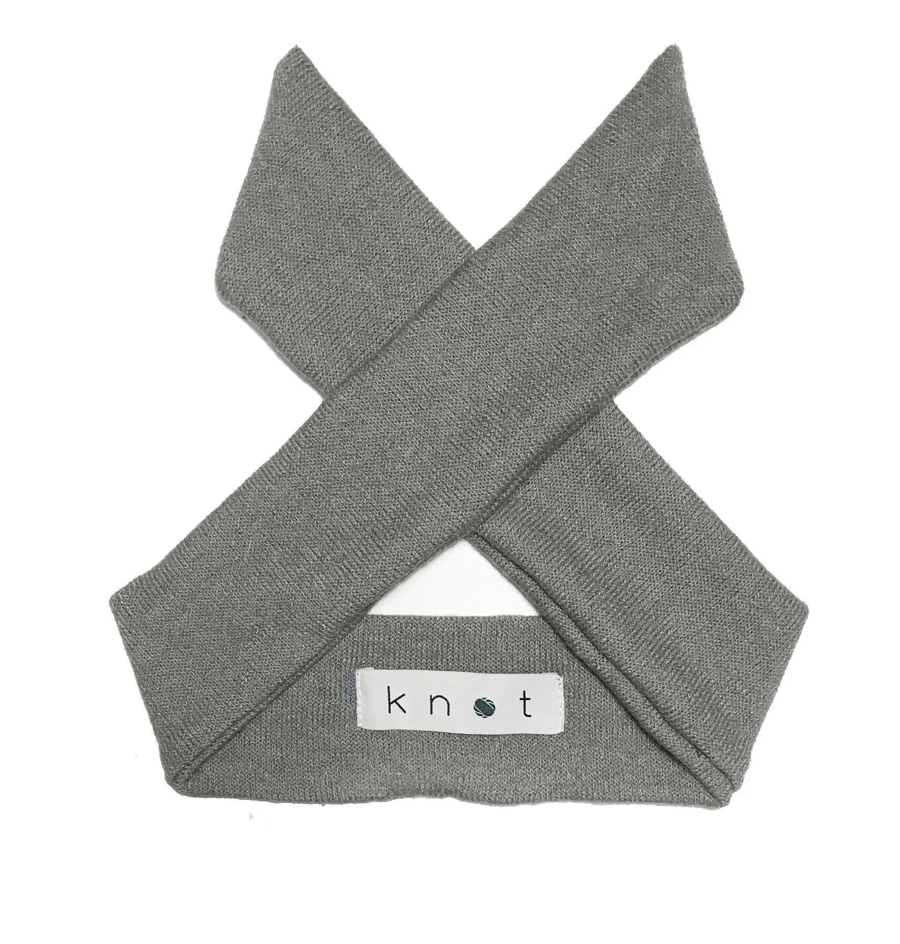 Wrap Bow Headwrap // Slate KNIT